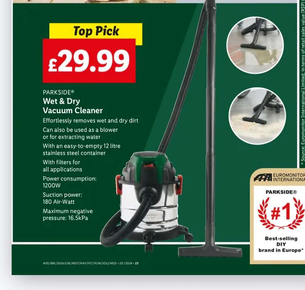 Parkside Wet & Dry Vacuum Cleaner