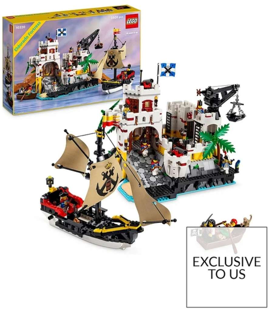 LEGO Icons Eldorado Fortress Pirates Set 10320 (Free Click & Collect)