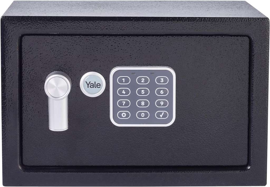 Yale Small Value Safe, Digital Keypad, LED Light Indicators, Steel Locking Bolts, Emergency Override Key, YSV/200/DB2