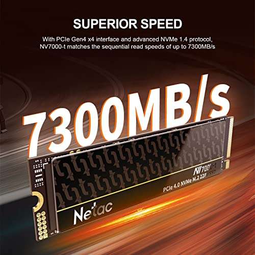 Netac NV7000-t 2TB NVMe m.2 SSD, Sold By Netac Official Store|FBA