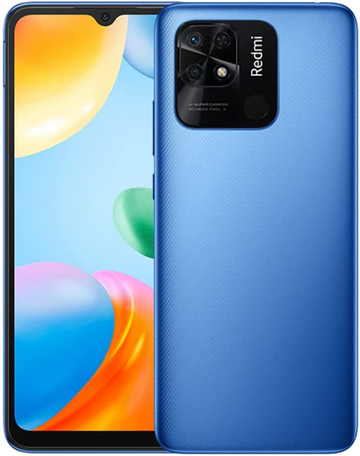 Xiaomi Redmi 10C Unlocked Phone, 3GB RAM + 64GB ROM, 6.7 Inch Display, 5000mAh Battery, Smartphone with 10W Fast Charge, Ocean Blue